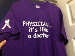 Shirt we made Dr. C for Lupus Awareness